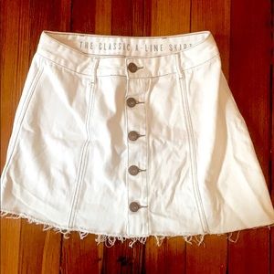 White skirt